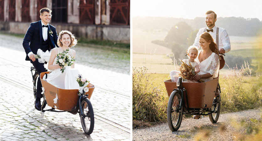 Lastenfahrrad Hochzeit
