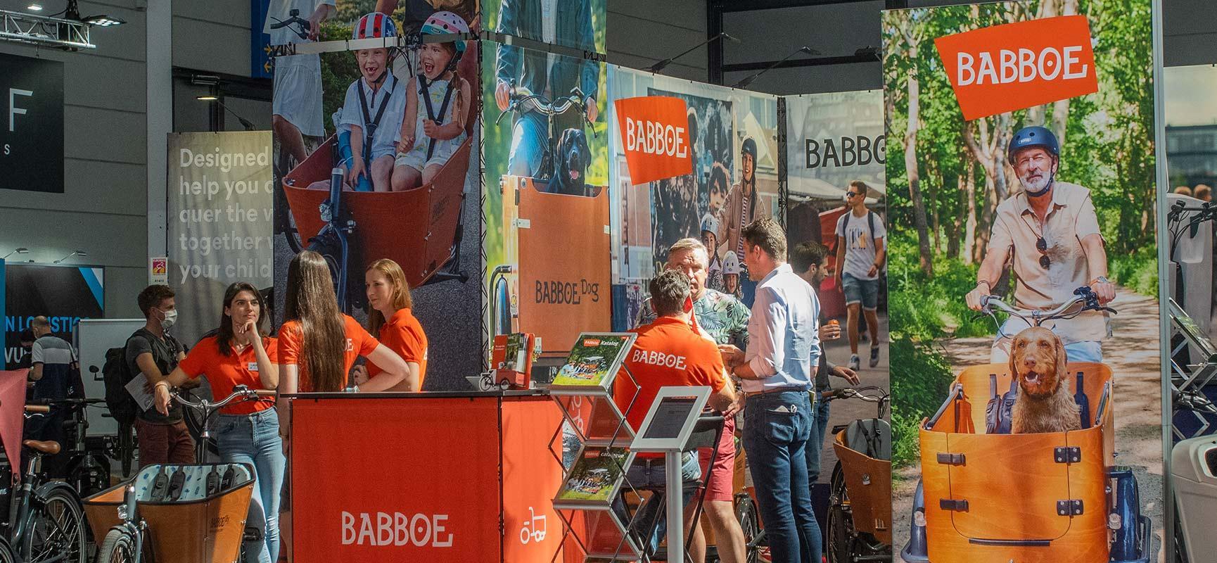 Babboe auf der Eurobike, der grÃ¶ÃŸten Fahrradmesse Europas