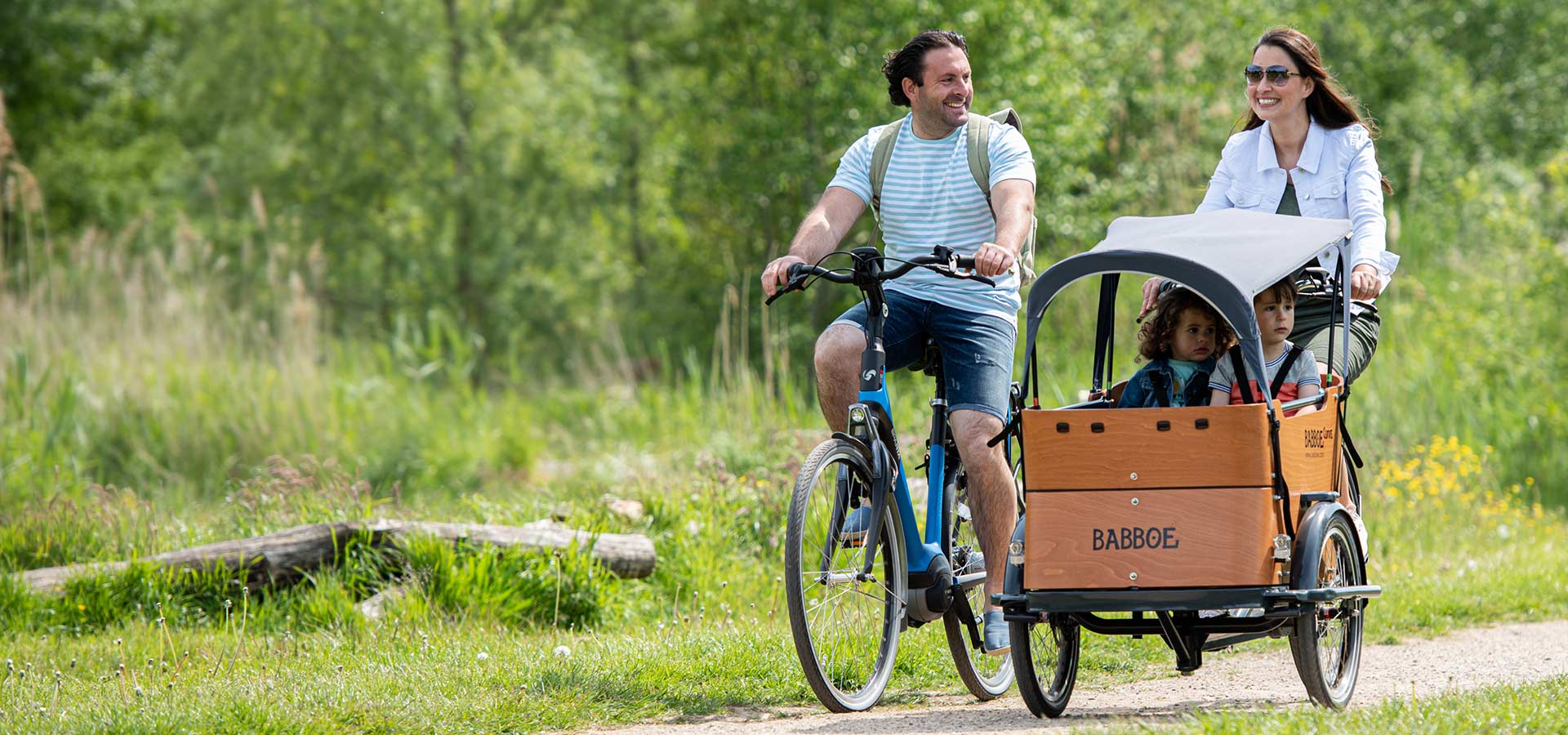 Babboe Curve Lastenfahrrad 4 Kinder