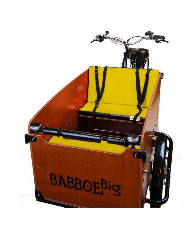 Babboe Lastenrad Kissenset Yellow Black