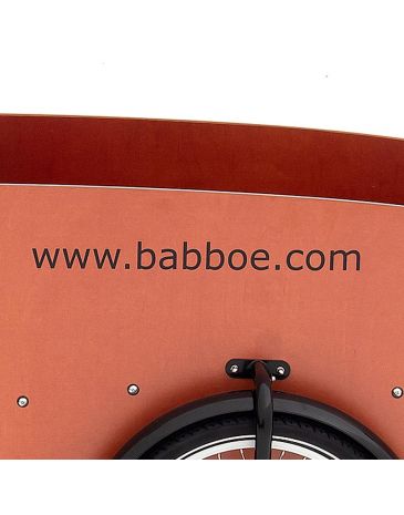 Babboe Aufkleber www.babboe.com Schwarz Seitenpaneel