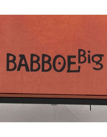 Babboe Aufkleber Babboe Big Schwarz Frontpaneel