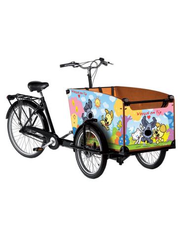 Babboe Lastenfahrrad Aufkleber Wusel und Pip classic