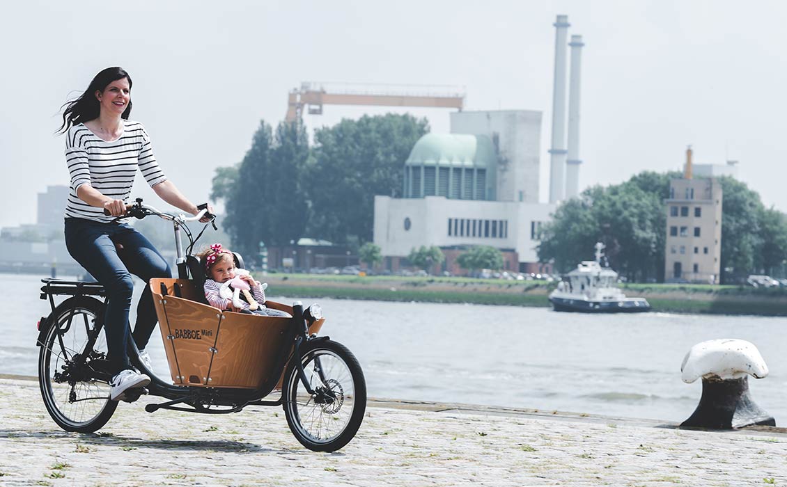 Kleines E-Lastenrad wendig - Auf und davon