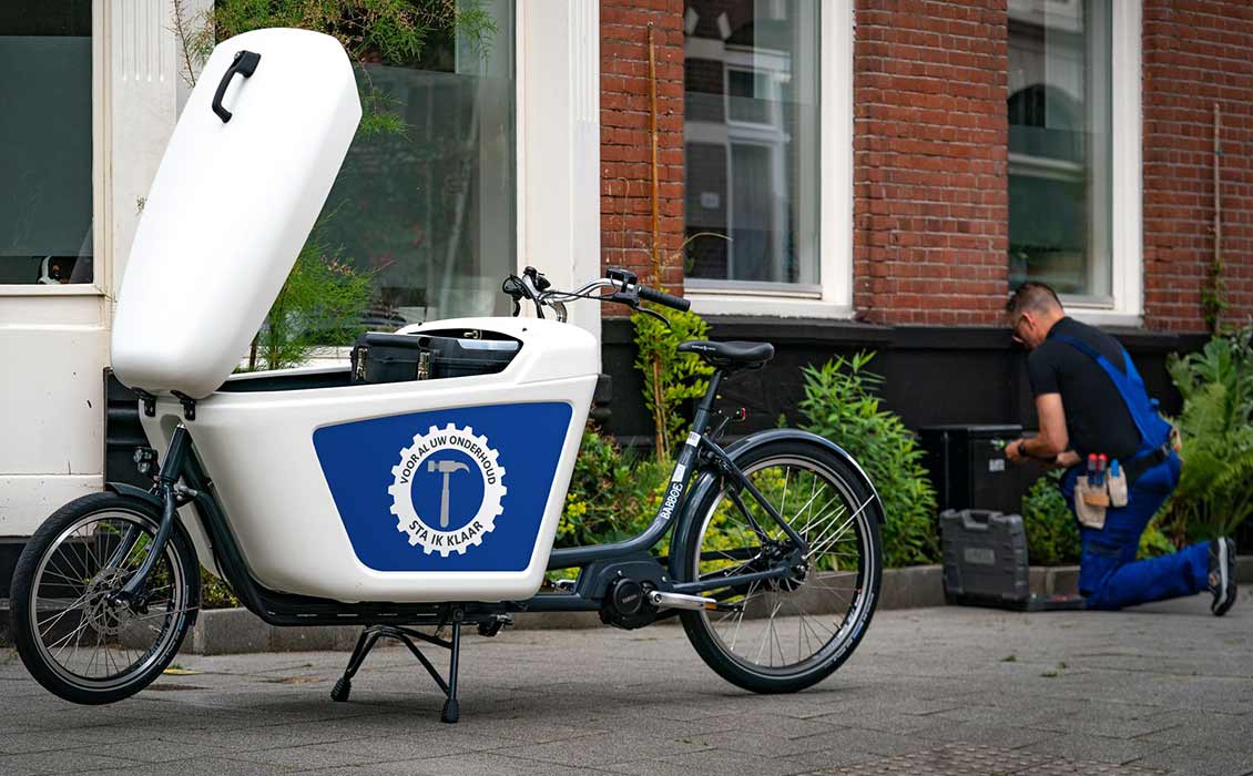 Cargobike mit eigenem Logo Cargobike mit eigenem Logo