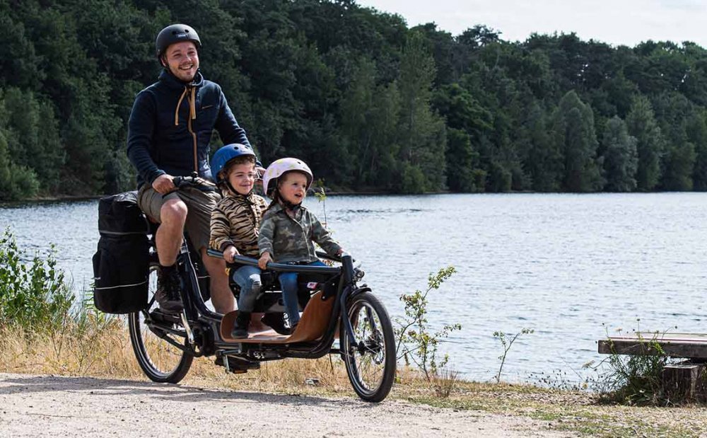 LongtailFahrrad das Babboe Slim für Familytime Babboe