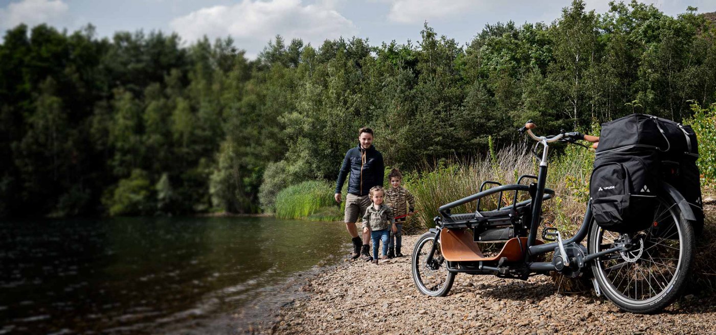 LongtailFahrrad das Babboe Slim für Familytime Babboe